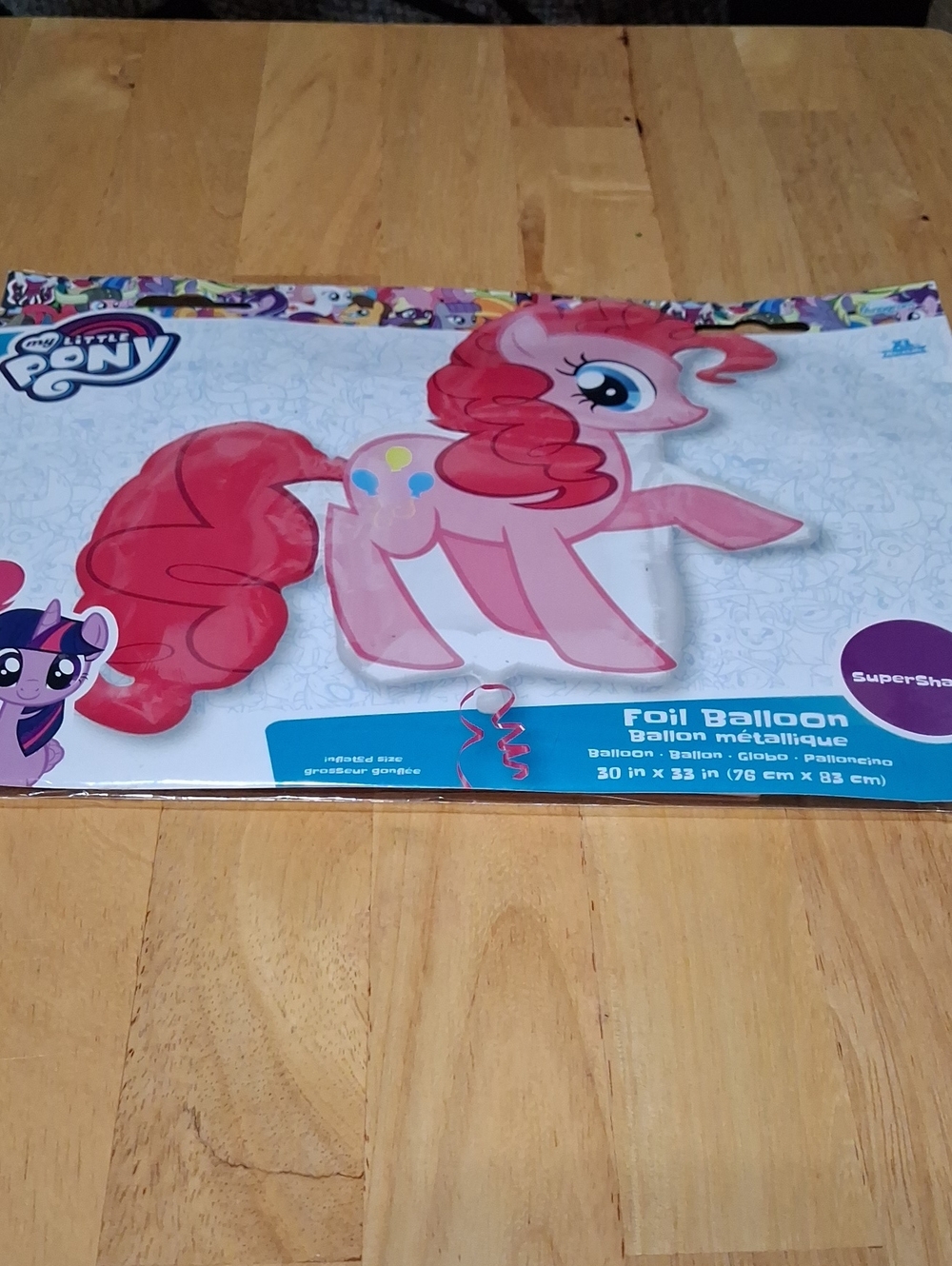 My Little Pony Pink and Red Foil Balloon - Pink, Red